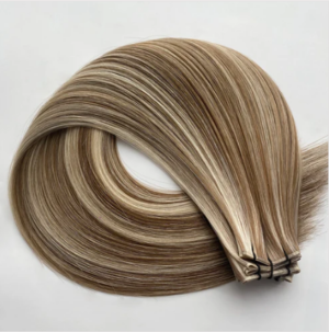 Trame Genius WEFT Habit Method Châtain cendré méché blond clair # 8-613
